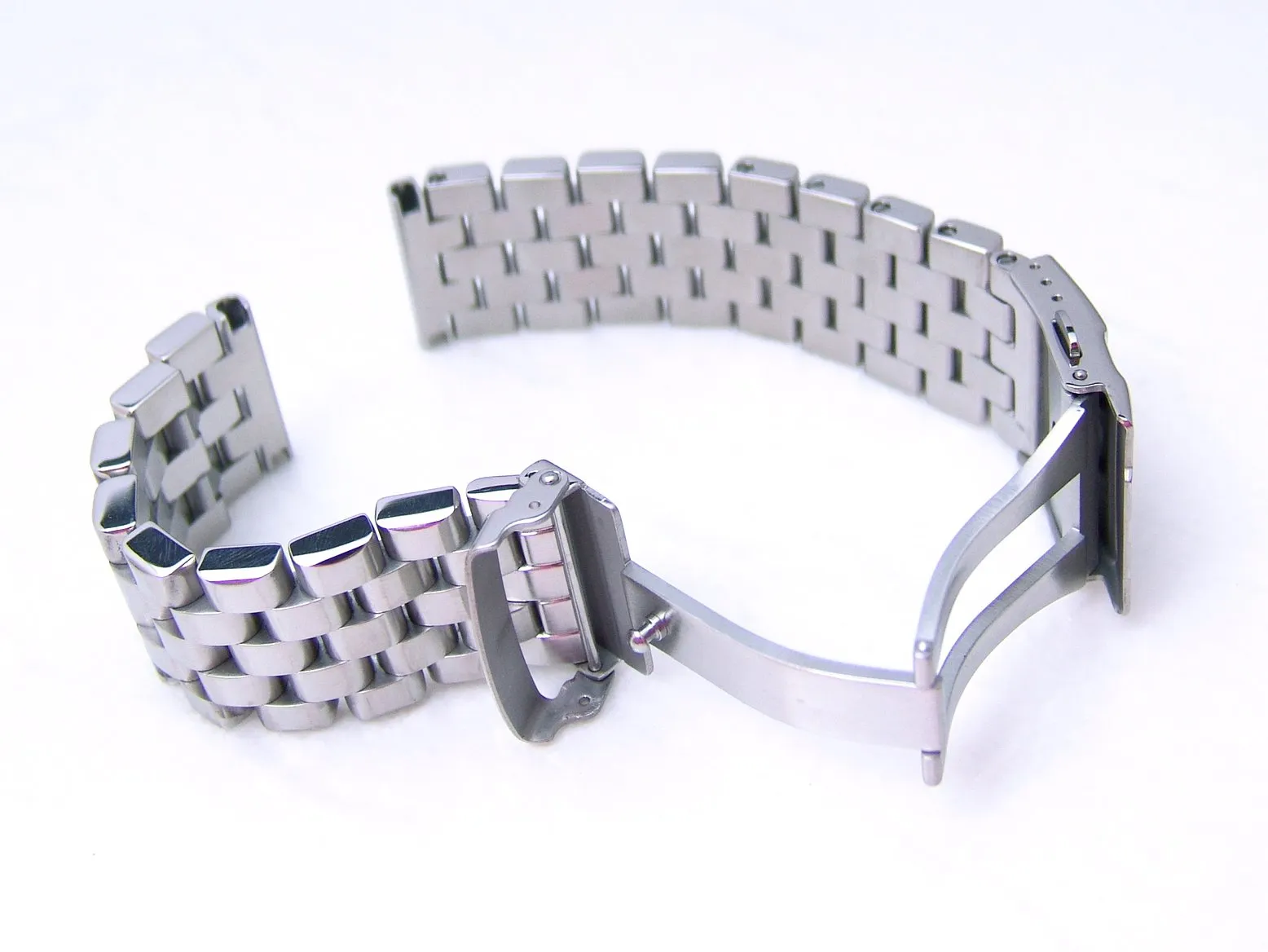 20mm or 22mm or 24mm Brushed Watch Band Straight End, Super Engineer I 316L Stainless Steel