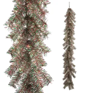 6' Multicolor Tinsel Garland