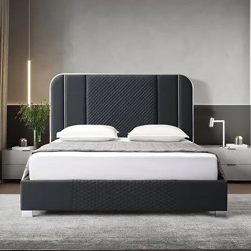 Bedzy Luxe Halcyon King Bed Frame Black