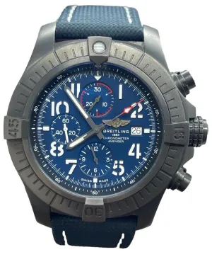 Breitling SUPER AVENGER CHRONOGRAPH 48 NIGHT MISSION V13375 Blue Dial Automatic Men's Watch