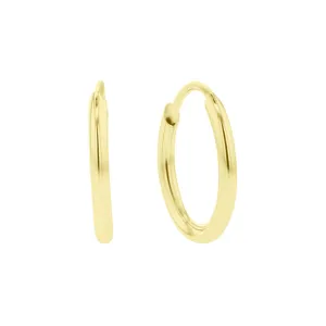 Chatham Gold Hoop Earrings - 10mm