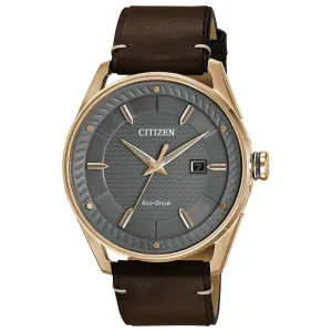 Citizen Eco-Drive Mens Leather Watch.