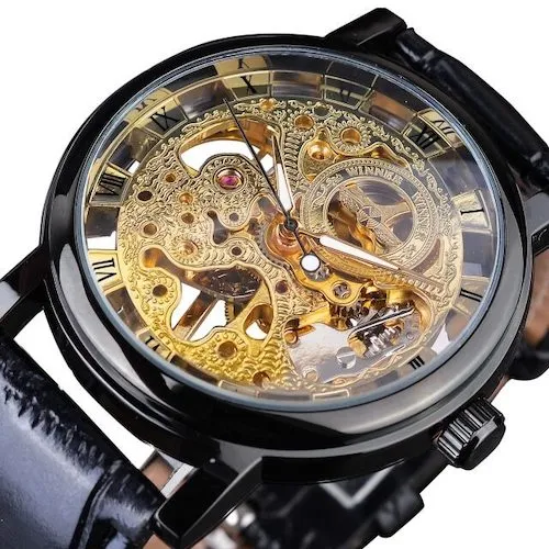 Classy Men Watch Superior Black/Gold