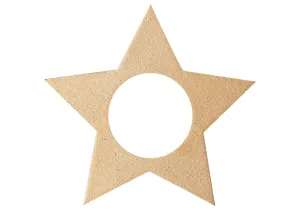 Cutie Christmas Star Gold 6pk Napkin Rings