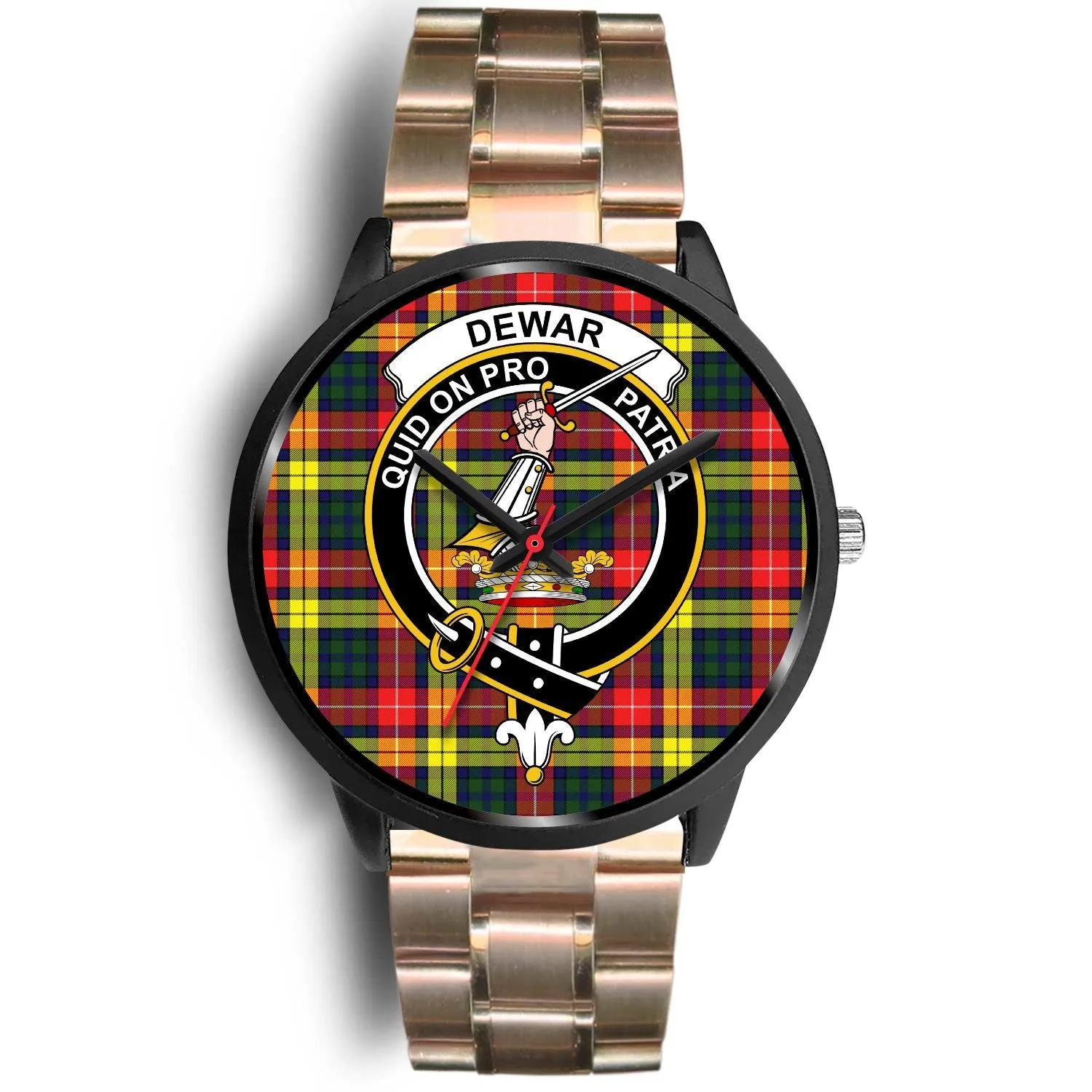 Dewar Clan Badge Tartan Black Watch