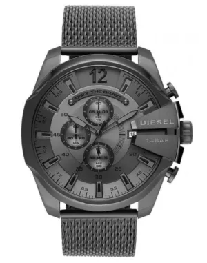 Diesel Men's Chronograph Watch Mega Chief Gunmetal Mesh