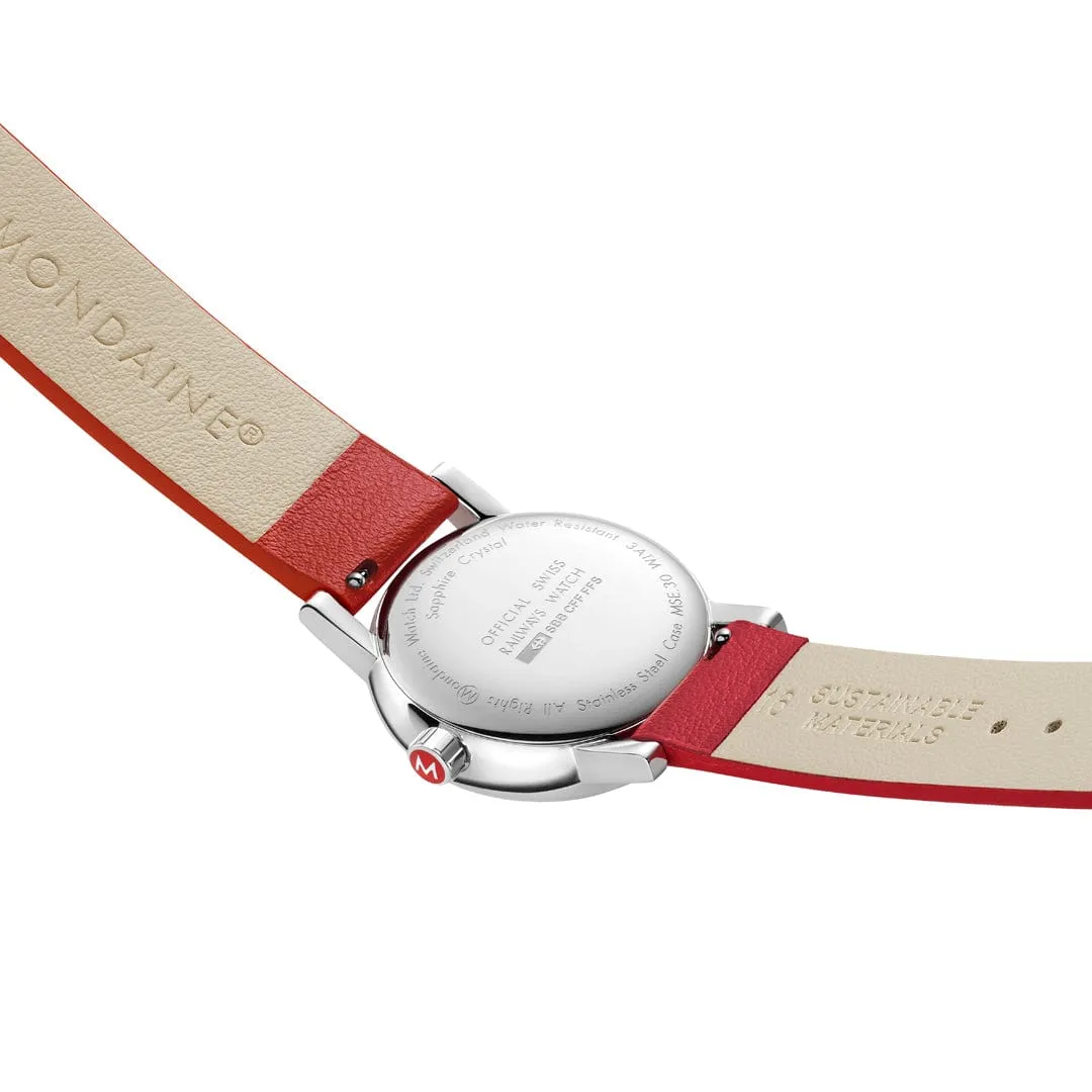 evo2, Red vegan grape leather, 30 mm