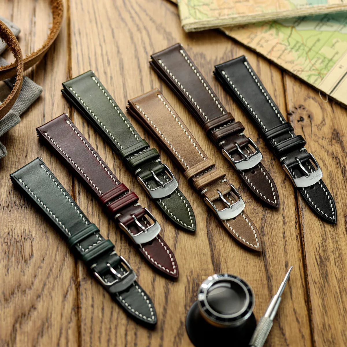 Genuine Horween Chromexcel® Watch Strap - Light Brown