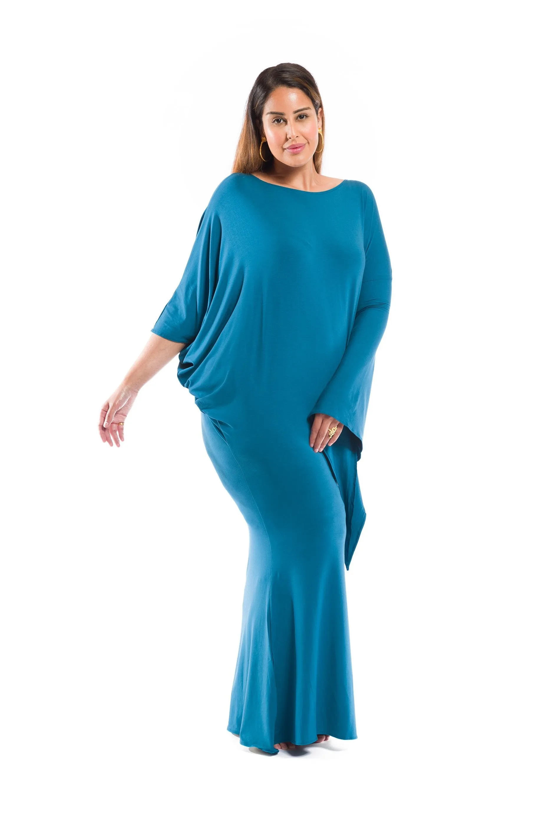 GRECIAN DRESS TEAL