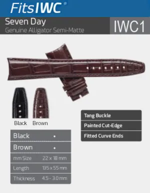 Hadley Roma - IWC style "Seven Day" Watch Band | IWC1