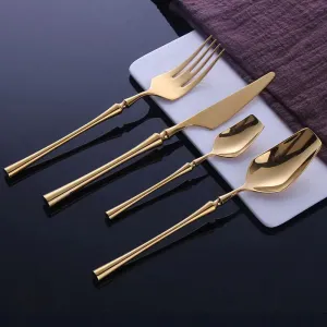 Istanbul Luxury Gold Cutlery Set