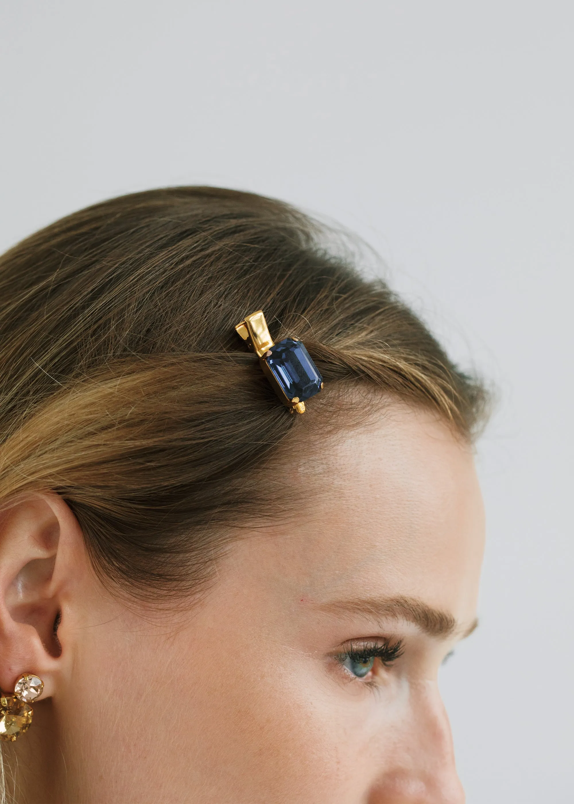 Kara Hair Clips -- Sapphire