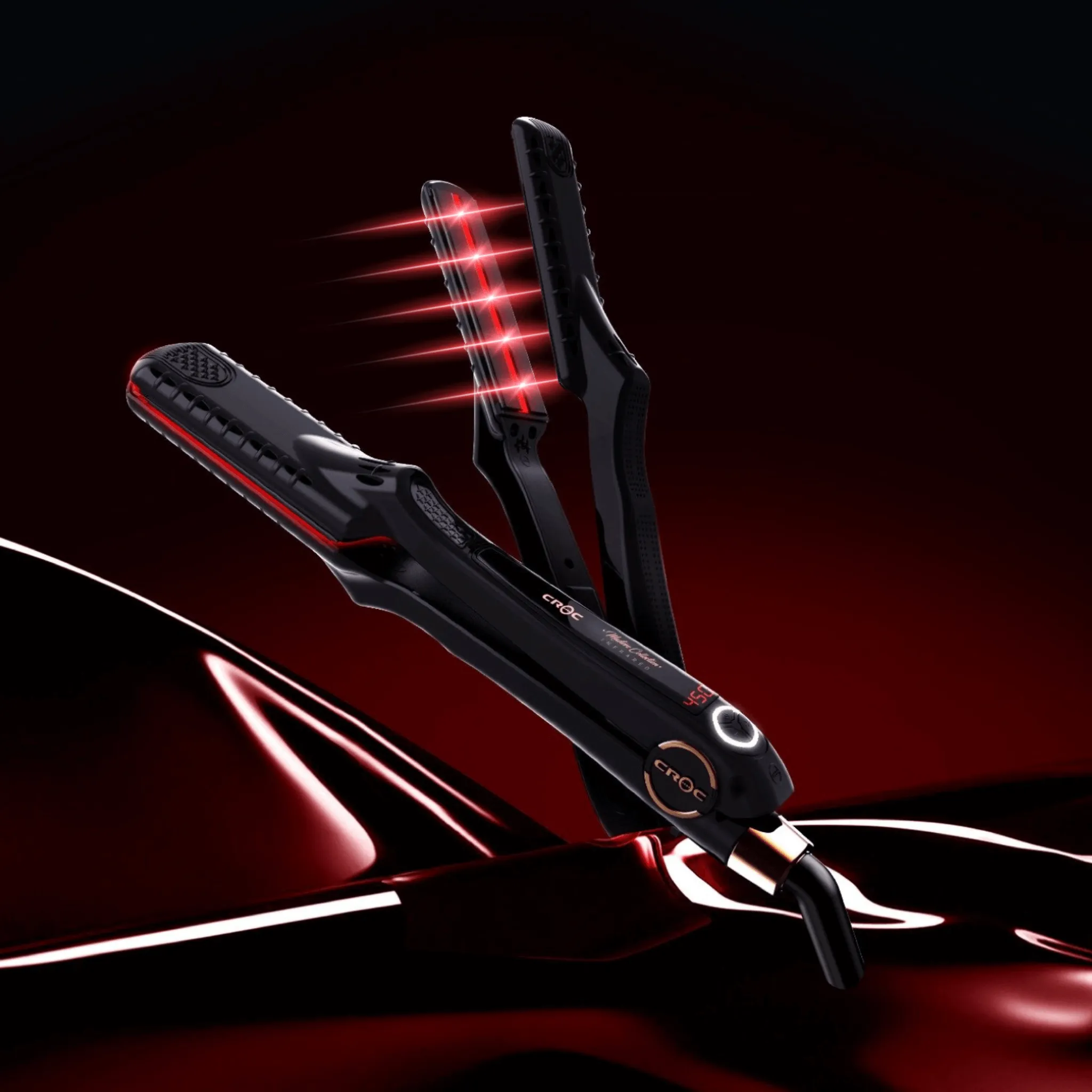 Masters Infrared Black Titanium Flat Iron 1.5"