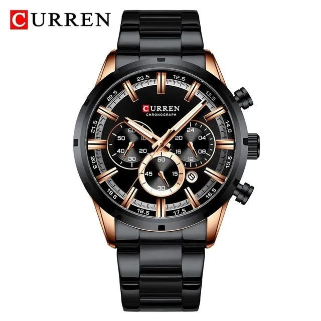 Men's Quartz Luxury Chronograph Sport & Business Watch by Curren Blanche