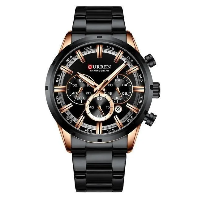 Men's Quartz Luxury Chronograph Sport & Business Watch by Curren Blanche