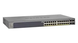 Netgear Smart Gs728tp - V2 - Switch - L3 - Smart - 24 X 10/100/1000 (Poe )   4 X Gigabit Sfp - Rack-Mountable - Poe  (19