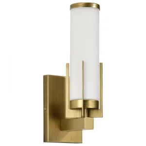 Roselle 14" Bathroom Vanity Light, Natural Brass Finish