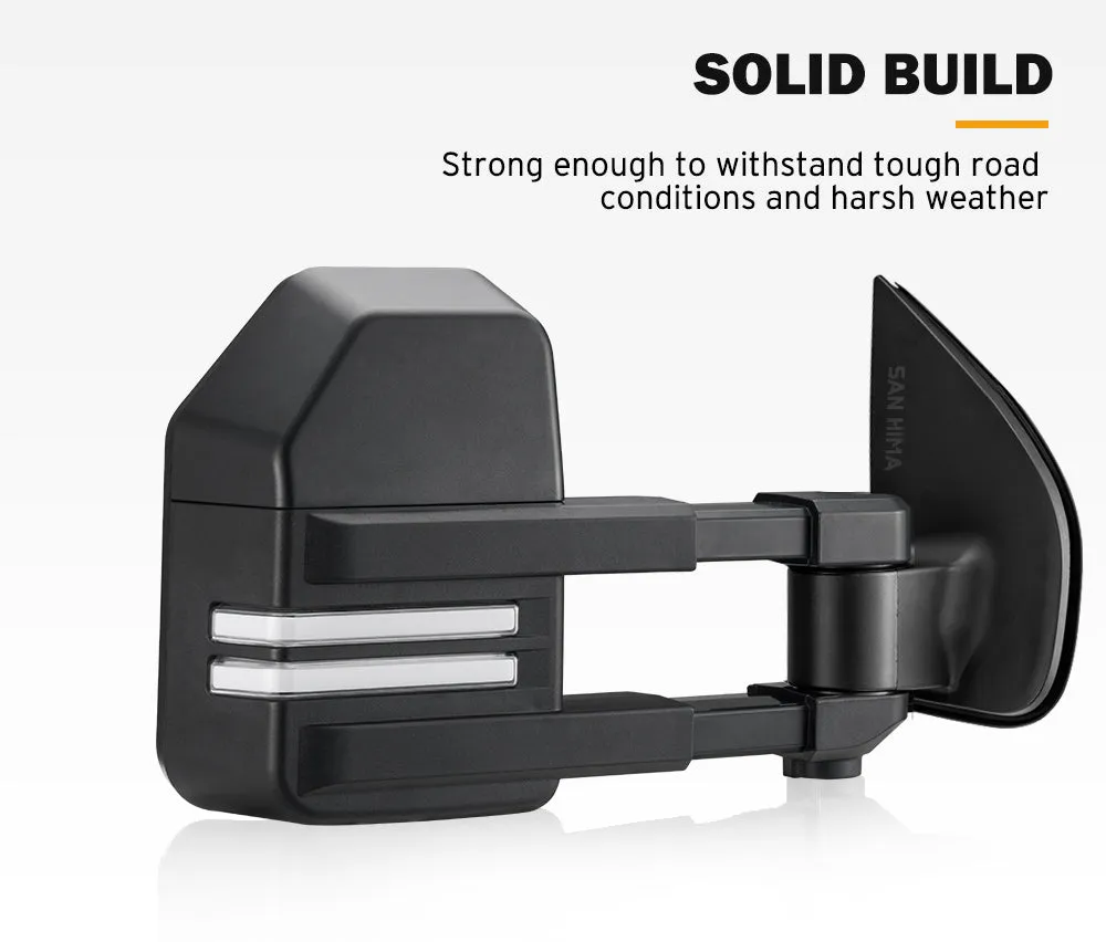 San Hima Pair Extendable Towing Mirrors for Holden Colorado RG MY2013-MY2020