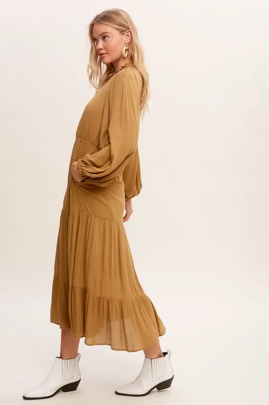 TEEK - Feminine Boho Inspired Maxi Woven Dress