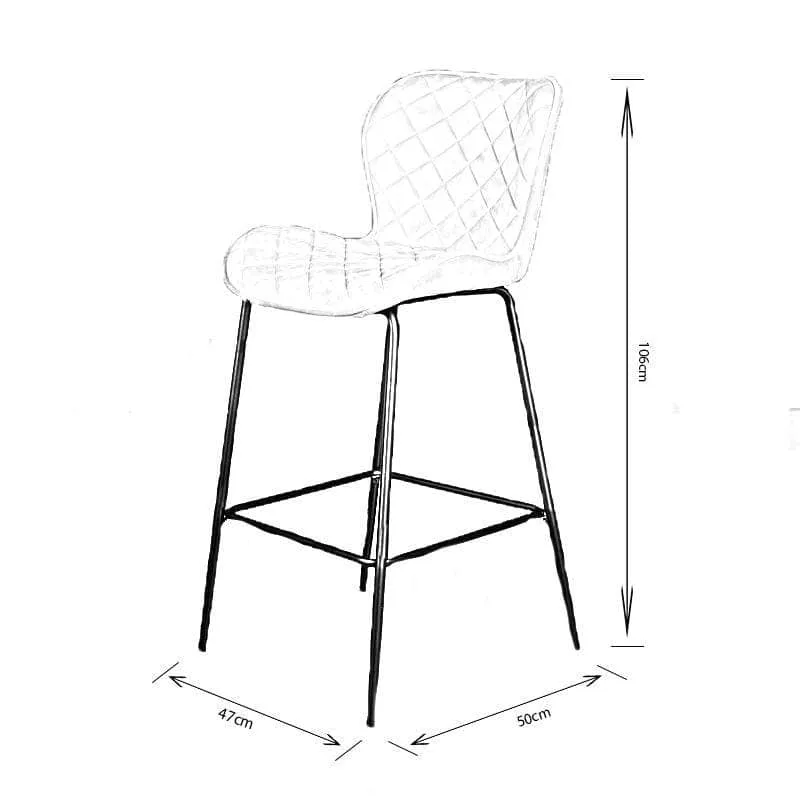 Vancouver Barstool Silver