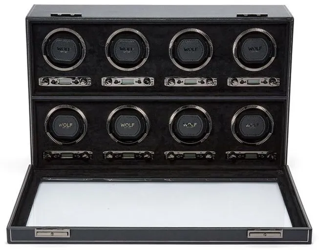 WOF Watch Winder British Racing Black 8pc