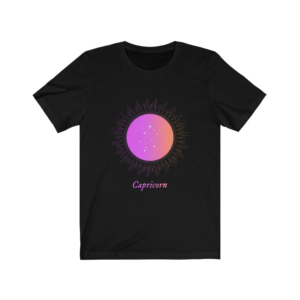 Womens CAPRICORN Gradient Zodiac T-Shirt