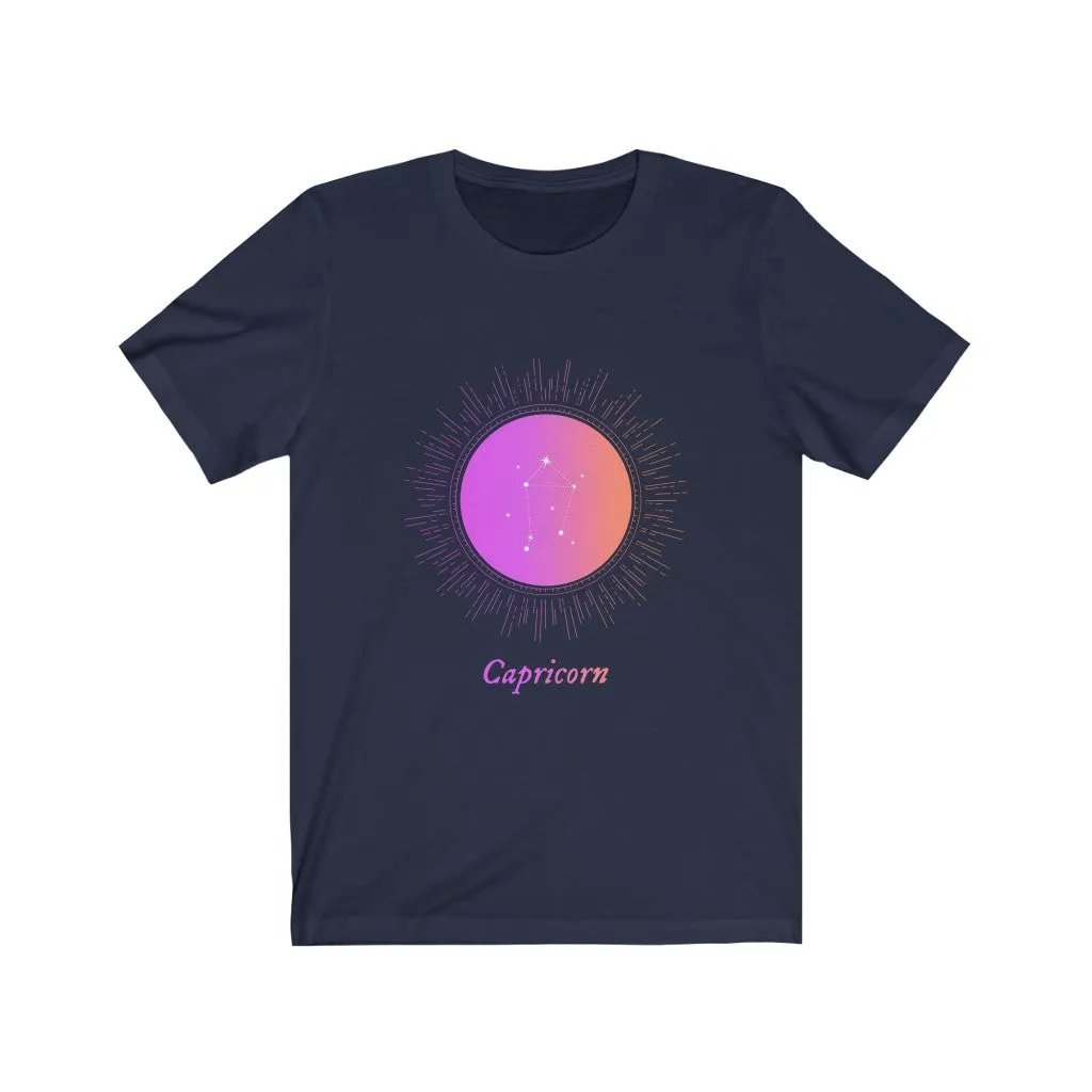 Womens CAPRICORN Gradient Zodiac T-Shirt