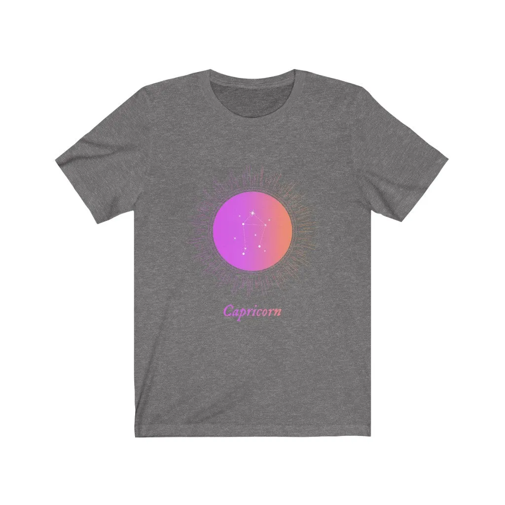 Womens CAPRICORN Gradient Zodiac T-Shirt