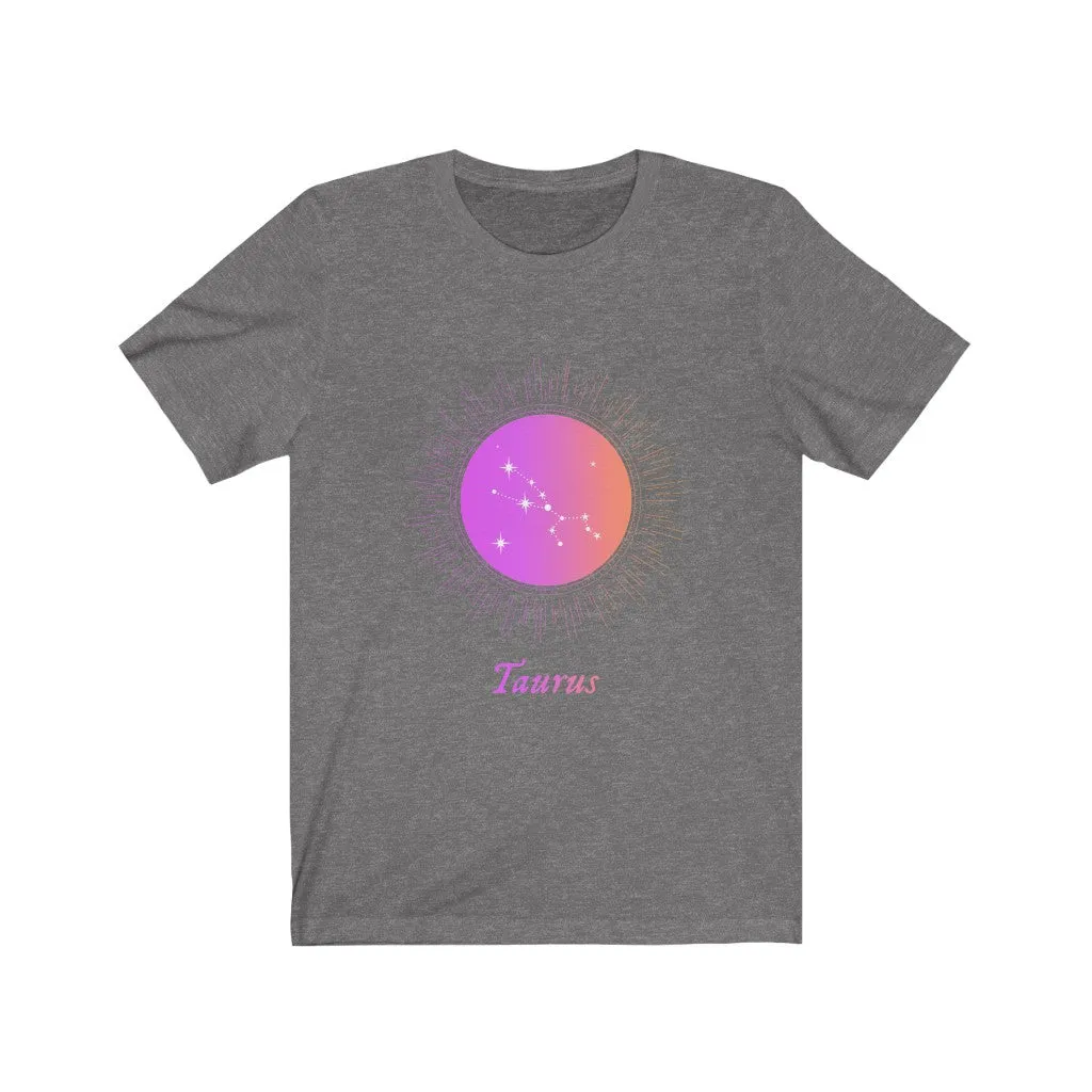 Womens Taurus Gradient Zodiac T-Shirt