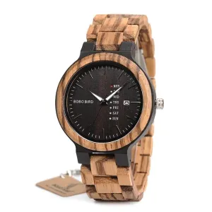 Wooden Watch Handmade Men's Handmade Quartz