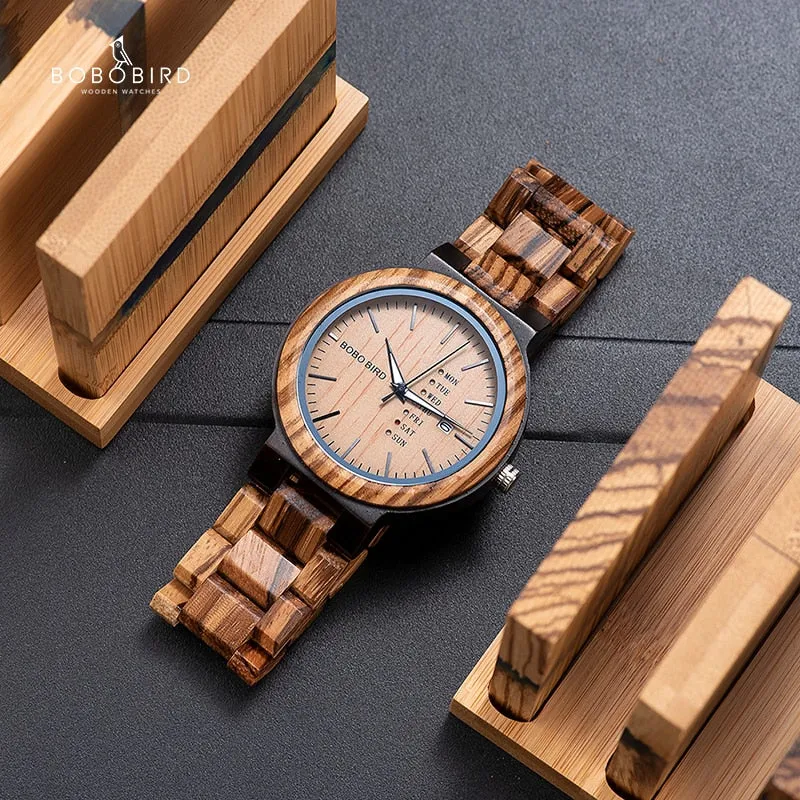 Wooden Watch Handmade Men's Handmade Quartz