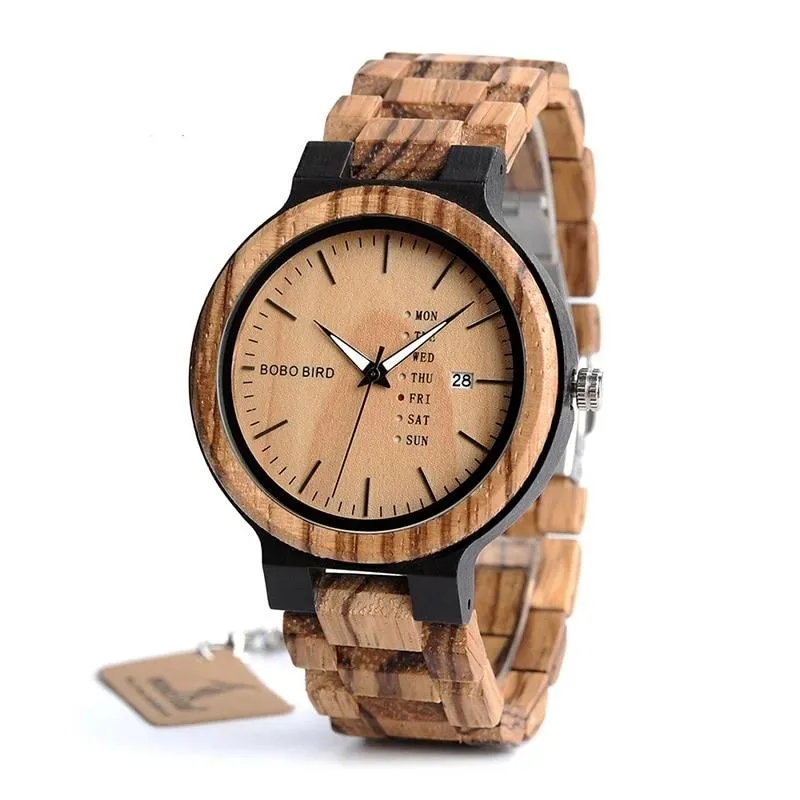 Wooden Watch Handmade Men's Handmade Quartz